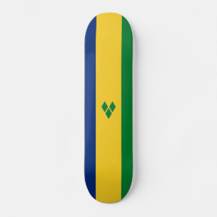 Saint Vincent Flag Skateboard