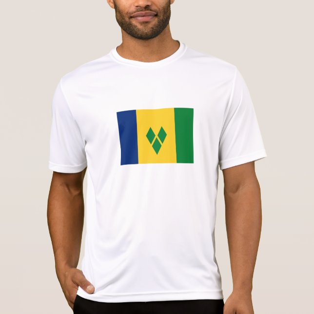 Saint Vincent Flag T-Shirt (Front)