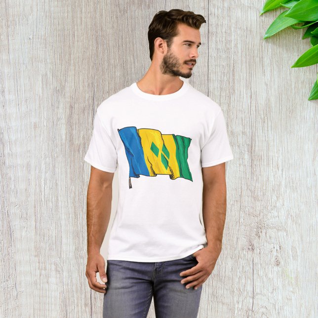 Saint Vincent Flag T-Shirt (Creator Uploaded)