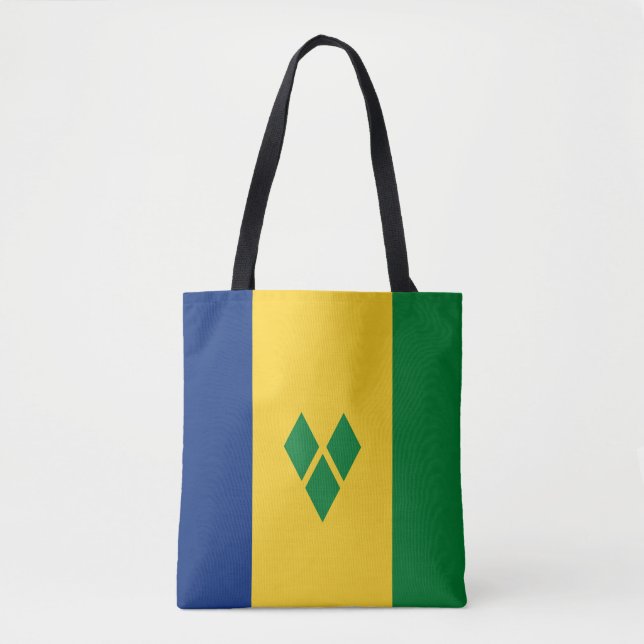 Saint Vincent Flag Tote Bag (Front)