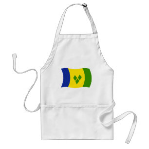 Saint Vincent Grenadines Flag Apron