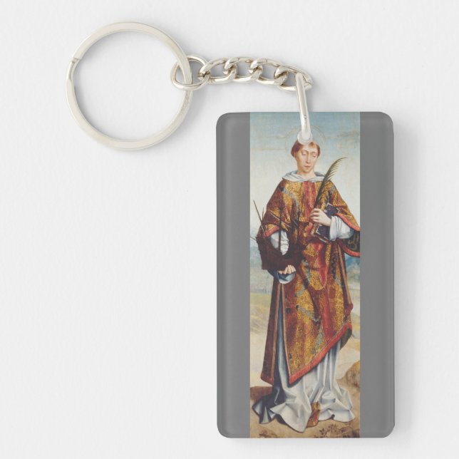 Saint Vincent of Saragossa Martyr Fine Art Key Ring (Front)