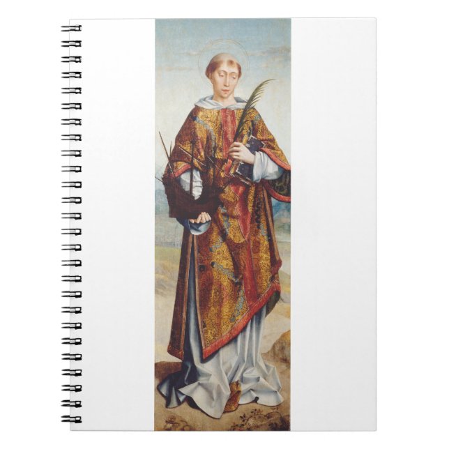 Saint Vincent of Saragossa Martyr Fine Art Notebook (Front)
