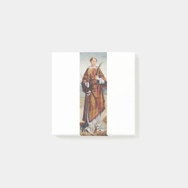 Saint Vincent of Saragossa Martyr Fine Art Post-it Notes (Front)