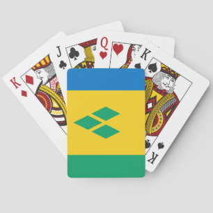 Saint Vincent & the Grenadines Flag Playing Cards