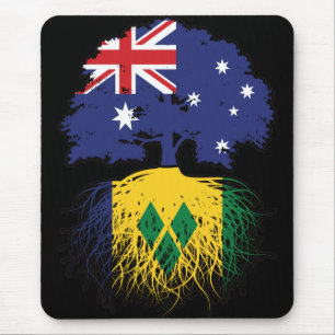 Saint Vincent Vincentian Australian Australia Tree Mouse Pad