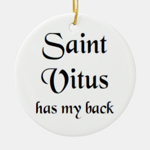 saint vitus coffee mug ceramic tree decoration