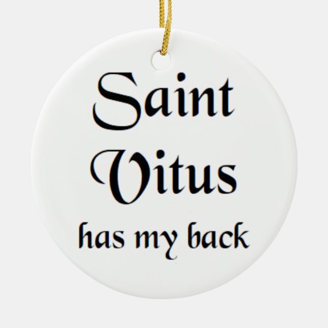saint vitus coffee mug ceramic tree decoration (Front)