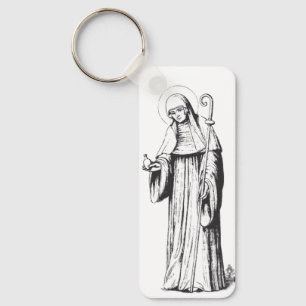 Saint Walpurga Medieval Anglo-Saxon missionary Key Ring