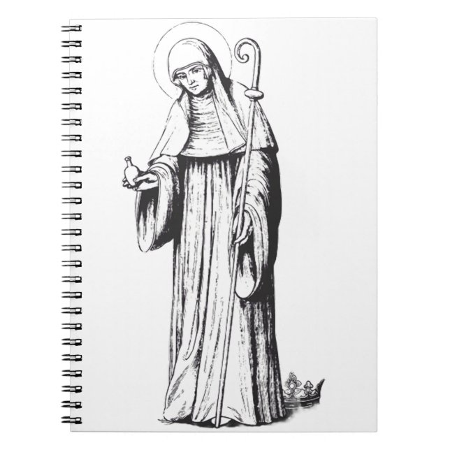 Saint Walpurga Medieval Anglo-Saxon missionary Notebook (Front)