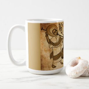 Saint Yared & The Ethiopian Music Instrument Coffee Mug