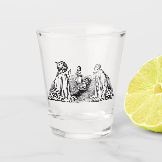 Saint Zenobius of Florence bishop Shot Glass (Front)