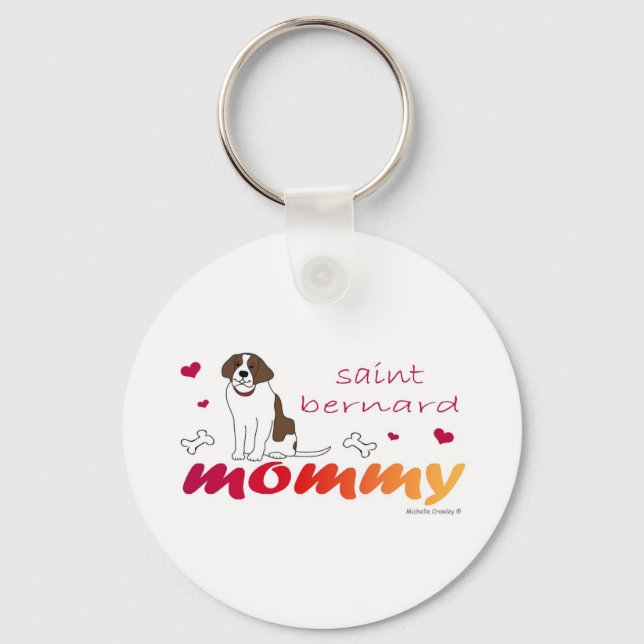 SaintBernardMommy Key Ring (Front)