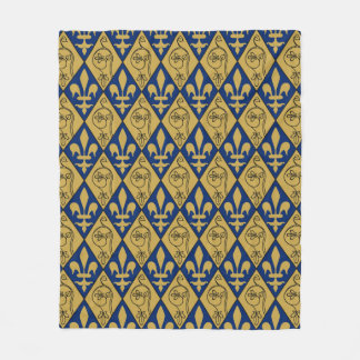 Sainte-Chapelle Fleur de Lys Fleece Throw Blanket