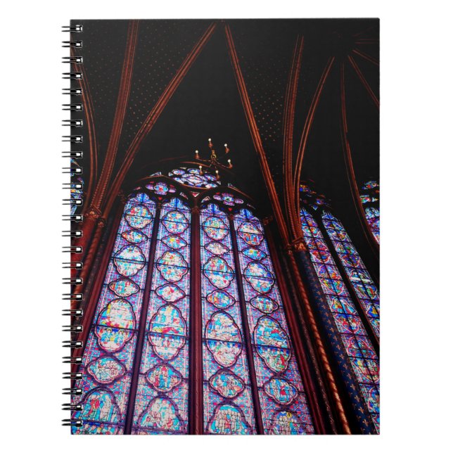 Sainte-Chapelle stained glass in Paris Photo Notebook (Front)