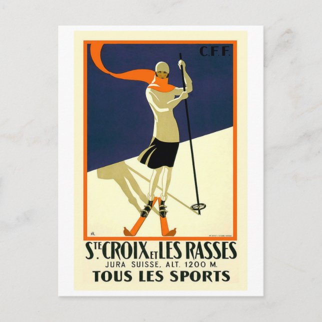 Sainte Croix Les Rasses Postcard (Front)