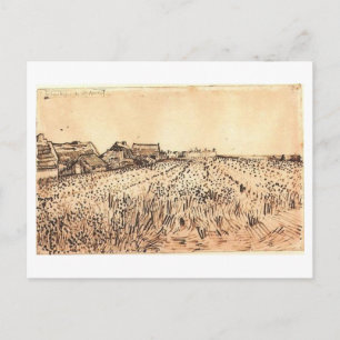 Saintes-Maries with Cemetery, Van Gogh Fine Art Postcard