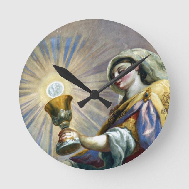 saintly cup round clock (Front)