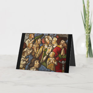 Saints and Worshippers in Adoration Holiday Card