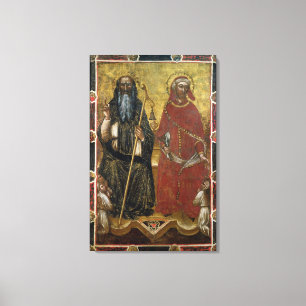 Saints Anthony Abbot and Eligius - Painted process Canvas Print