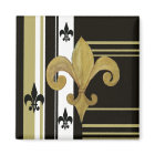 Saints Black and Gold Fleur de lis