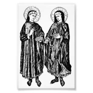 Saints Cosmas and Damian by Bicci di Lorenzo Photo Print