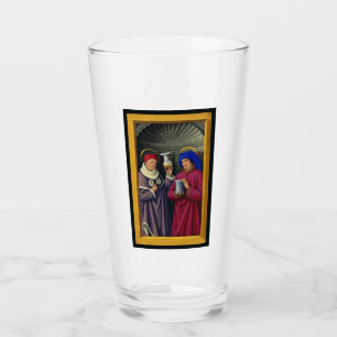 Saints Cosmas and Damian by Jean Bourdichon Glass