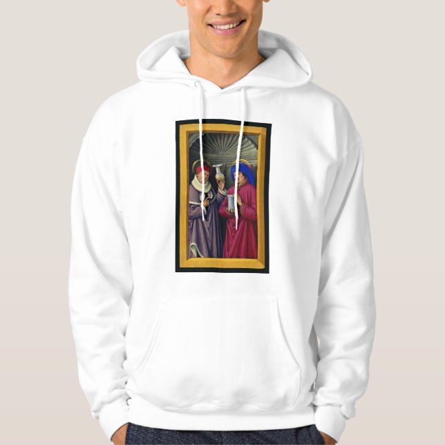 Saints Cosmas and Damian by Jean Bourdichon Hoodie (Front)