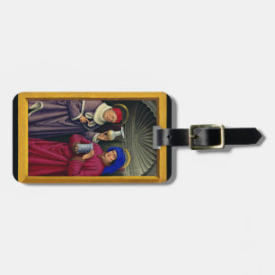 Saints Cosmas and Damian by Jean Bourdichon Luggage Tag