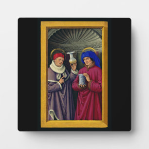 Saints Cosmas and Damian by Jean Bourdichon Plaque