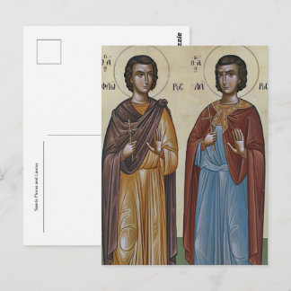 Saints Florus and Laurus Orthodox Christian Icon Postcard