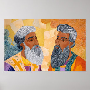 Saints Gregory and Basil: Friends in Faith Poster