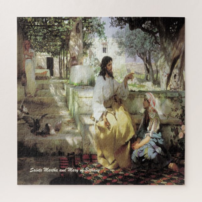 Saints Martha and Mary of Bethany Jigsaw Puzzle (Vertical)
