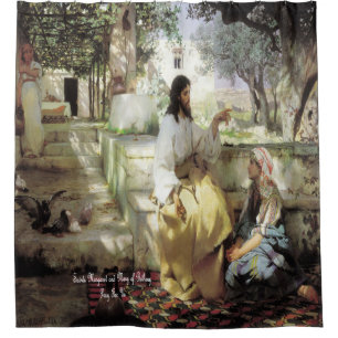 Saints Martha and Mary of Bethany Shower Curtain