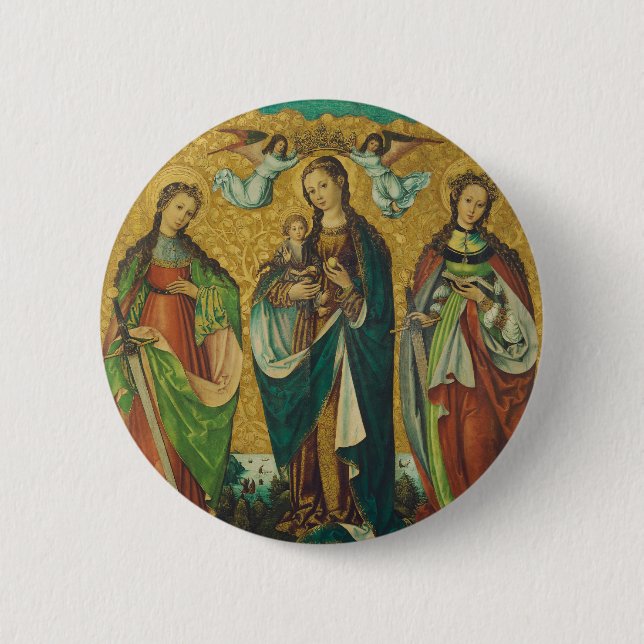 Saints Perpetua and Felicity 6 Cm Round Badge (Front)