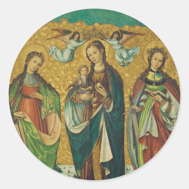 Saints Perpetua and Felicity Classic Round Sticker (Front)
