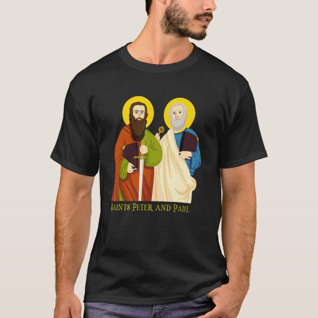 Saints Peter And Paul Catholic Feast Day Keys To T T-Shirt (Front)