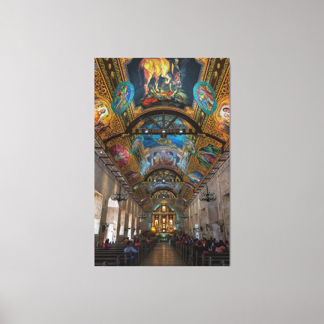 Saints Peter and Paul Church in Bantayan Island Canvas Print (Front)