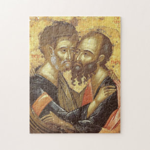 Saints Peter and Paul Orthodox Christian Icon Jigsaw Puzzle