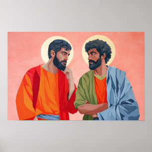 Saints Timothy and Titus: Brothers in the Faith Poster