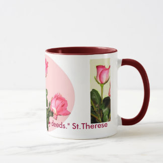 SaintTherese Quote Roses Mug