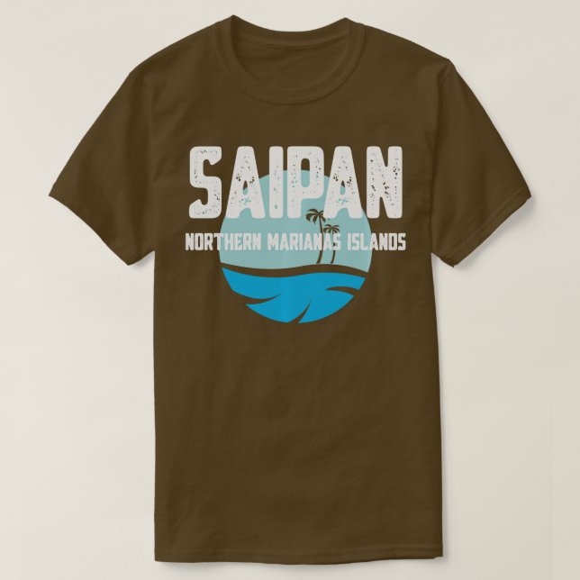 Saipan CNMI Sun and Sea Long Sleeve  T-Shirt (Design Front)