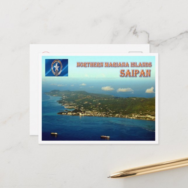 Saipan - Northern Mariana Islands - Postcard (Front/Back In Situ)