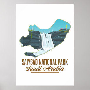 Saiysad National Park, saudi arabia Poster