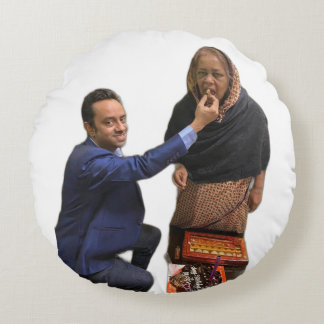 saj round cushion