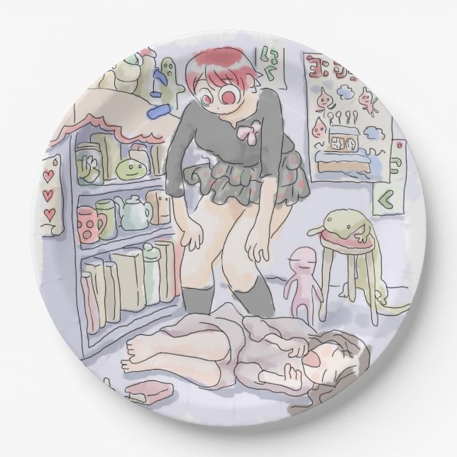 Saji Sakuro Paper Plate (Front)