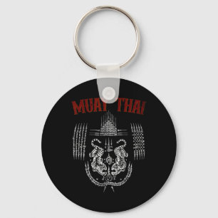 Sak Yant Muay Thai Kickboxing Tattoo Asian Cultura Key Ring