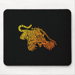 Sak Yant Muay Thai Tattoo Brave Tiger Kickboxing T Mouse Pad