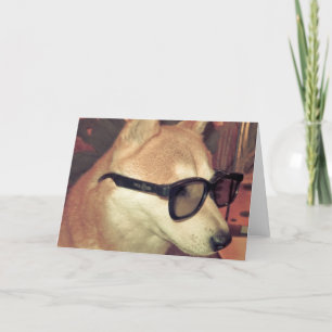 Saké 3D greeting card