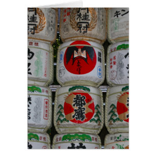 sake barrels japan
